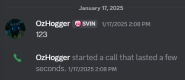 Первое сообщение в личной переписке Discord